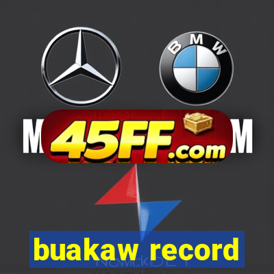 buakaw record